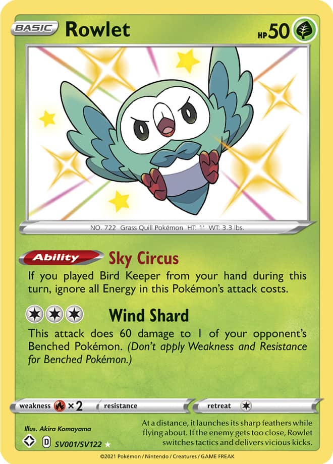 Rowlet Darkness Ablaze 11 Bulbapedia the community driven Pokémon