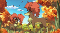 Autumn Form Sawsbuck in the anime