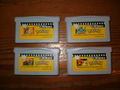 The four Game Boy Advance Video cartridges