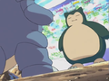 Snorlax's blue portion going into the chest area