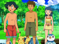 Ash's red trunks in Pokémon the Series: Diamond and Pearl
