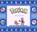 Blue title screen (Super Game Boy)