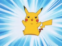 Pokémon League entrance exam instructor's Pikachu