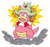 Slowking being bitten from the Daisuki Club[39]