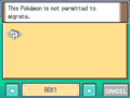 "You can't transfer this Pokémon." error when trying to transfer it via Pal Park