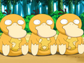 Three Psyduck with their Eggs in The Psyduck Stops Here!
