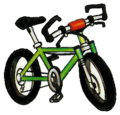 Artwork of the original Bicycle from Pokémon Red and Green