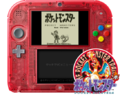 Nintendo 2DS Transparent Red's front