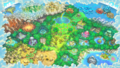 Map of rescue team camps from Pokémon Mystery Dungeon: Rescue Team DX