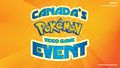 Canada's Pokémon Video Game Event logo