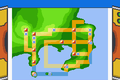 In-game map of the Kanto region from Generation III