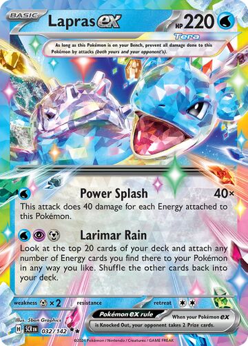 Lapras ex Stellar Crown 32 Bulbapedia the community driven Pokémon