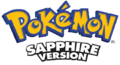 English Pokémon Sapphire Version logo