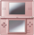 A Metallic Pink/Rose Metal Nintendo DS Lite