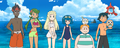 Ash's swim trunks in Pokémon the Series: Sun & Moon