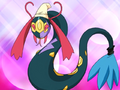 Jessie's Seviper dressed up as a Milotic