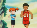 Misty and Brock in sports wear