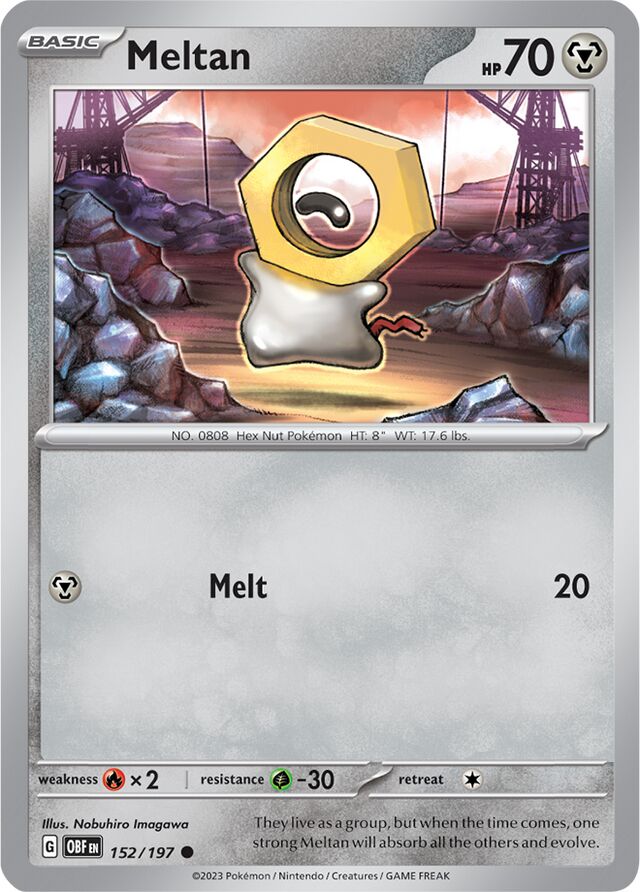 Meltan Obsidian Flames Bulbapedia The Community Driven Pok Mon