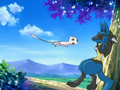 From AG135 to AG151; the following scene featuring Mew and Lucario, in honor of the eighth movie