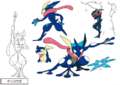 Greninja throw stars made of compressed water