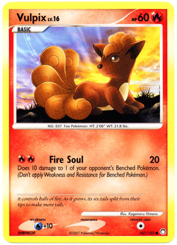 Vulpix Mysterious Treasures 107 Bulbapedia The Community Driven