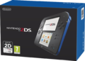 Black + Blue Nintendo 2DS box