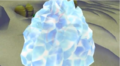 Hydreigon frozen from Kyurem's attack