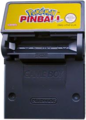 Pokémon Pinball cartridge without the battery cover