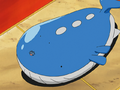 Meowth dressed as a Wailord