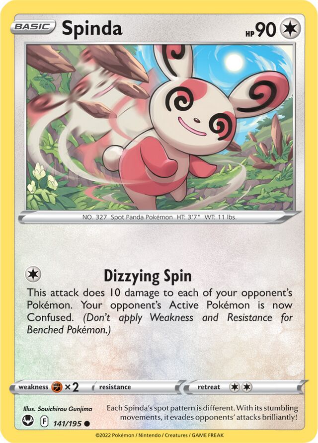 Spinda Silver Tempest 141 Bulbapedia the community driven Pokémon