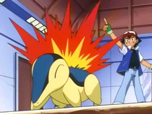 Ash and Cyndaquil
