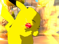 Pikachu using Thunderbolt