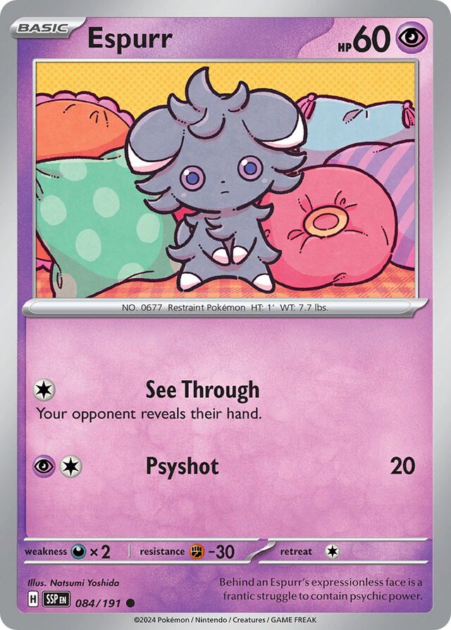 Espurr Surging Sparks 84 Bulbapedia the community driven Pokémon