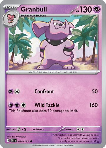 Granbull Obsidian Flames Bulbapedia The Community Driven