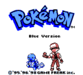 Blue title screen (Game Boy Color)