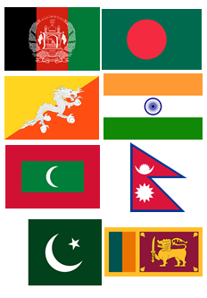File:South Asia Flags.png