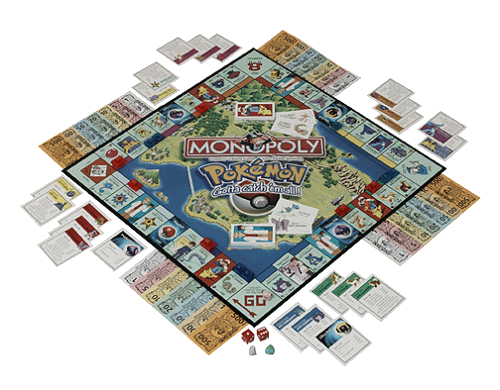 Monopoly Pokemon Kanto Edition Replacement Pieces - Game Board