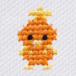 "The Torchic embroidery from the Pokémon Shirts clothing line."