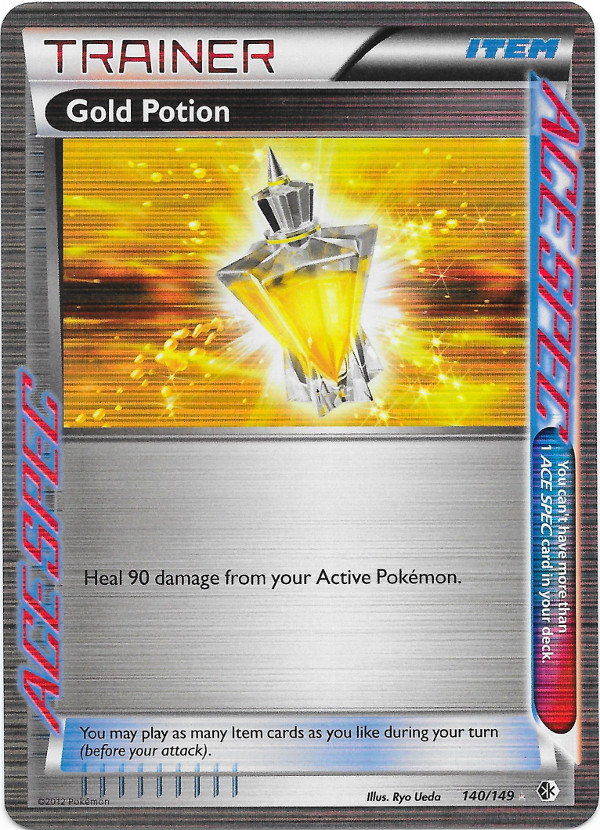 for Pokemon TCG Online ACE SPEC DIGITAL ptcgo in Game Card Gold Potion 