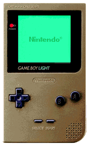 Gameboy with shop light