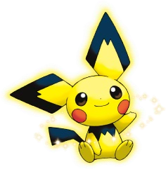 Pikachu-colored Pichu sit.png