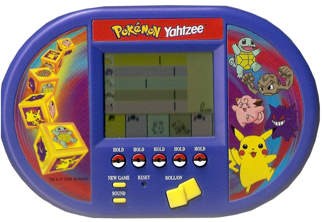 Pokemon yahtzee cheap electronic handheld