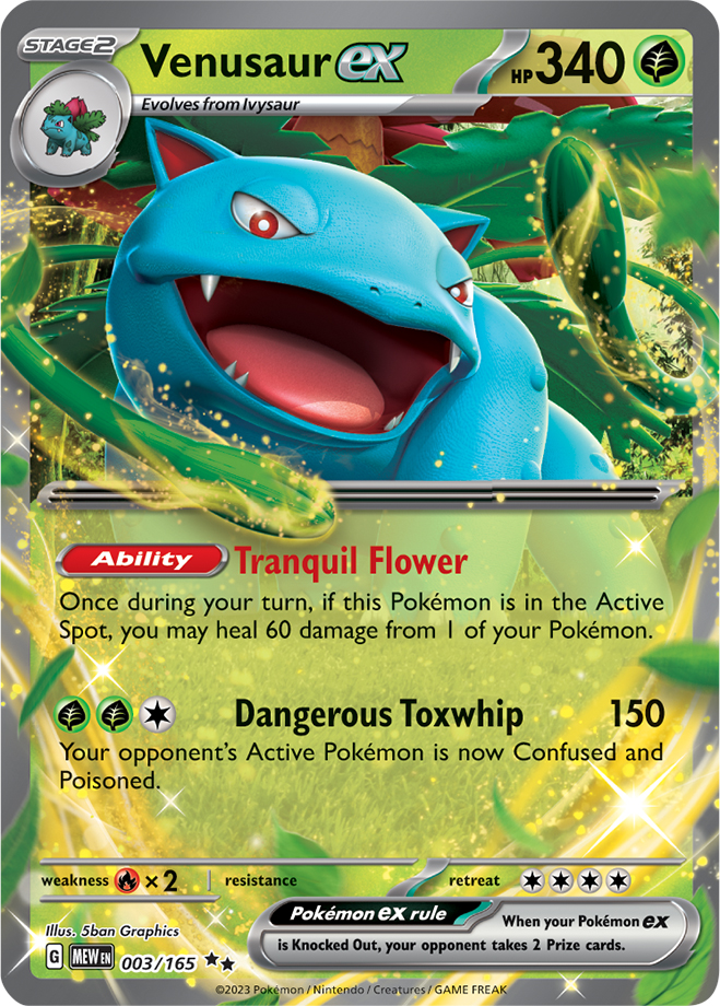 Venusaur ex (151 3) - Bulbapedia, the community-driven Pokémon encyclopedia