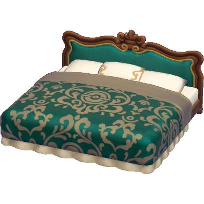 File:Antique bed Pokopia Model.png