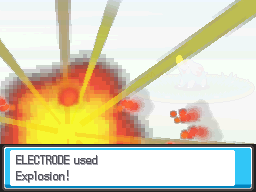 Explosion as it appears in Generation IV