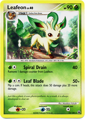 Auction Prices Realized Tcg Cards 2009 Pokemon Japanese Regigigas LV.X  Collection Pack Leafeon-Holo