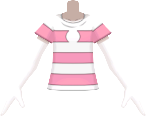File:SM Casual Striped Tee Pink m.png