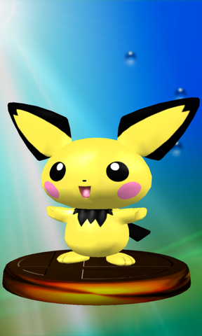 File:Pichu trophy Melee.png