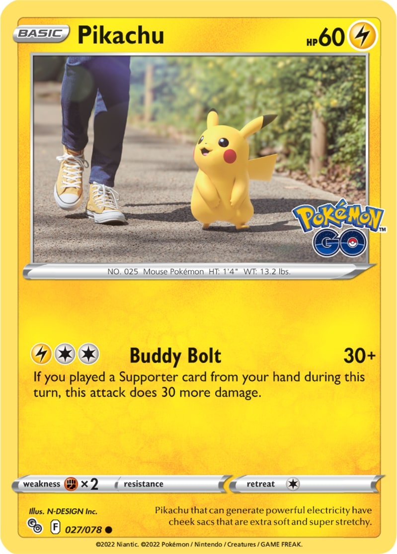 Pikachu (Pokémon GO 27) Bulbapedia, the communitydriven Pokémon