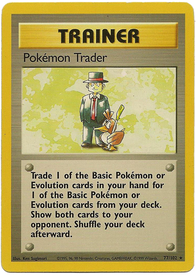 Pokémon Trader (Base Set 77) - Bulbapedia, the community-driven